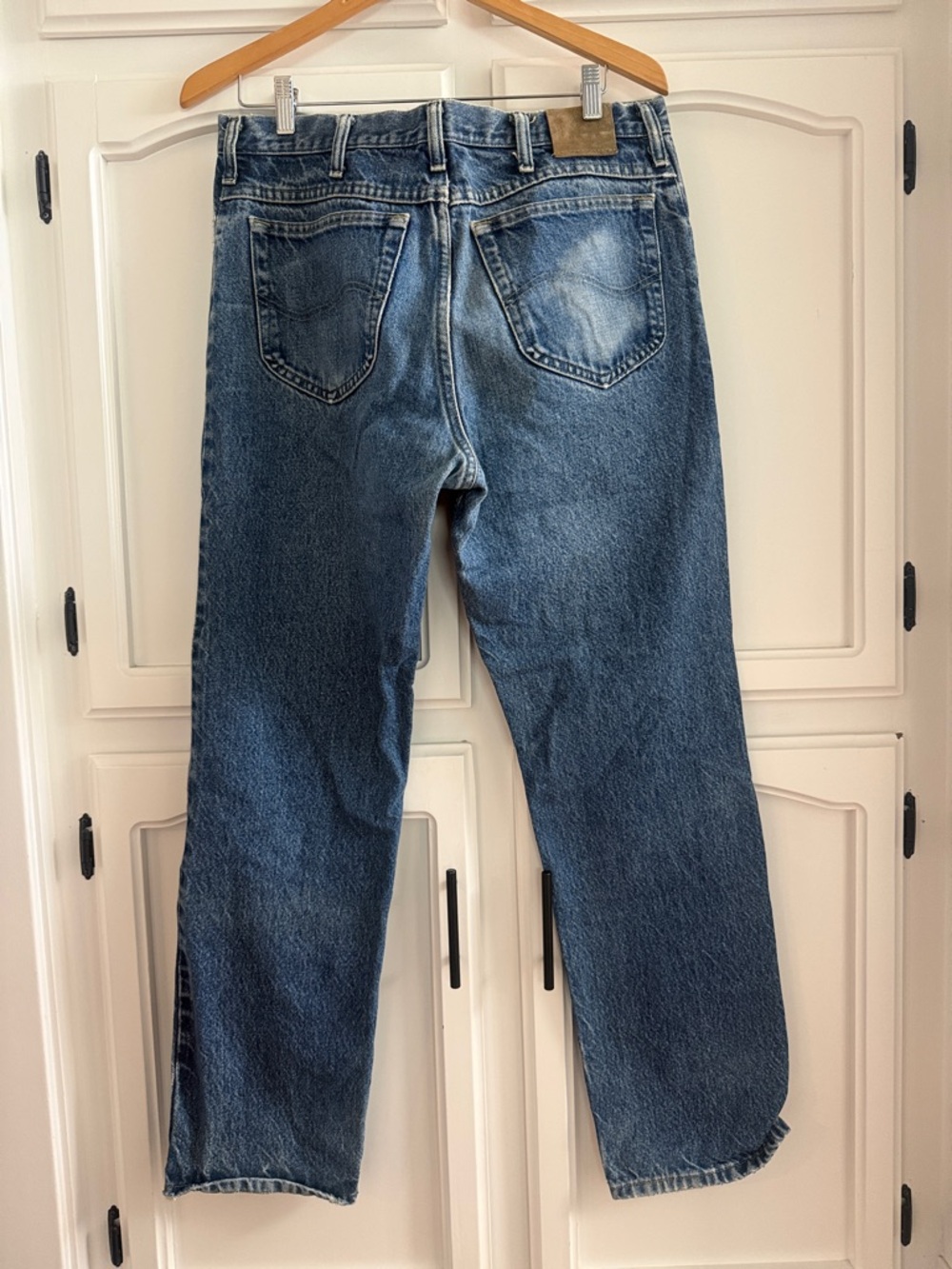 Vintage Lee Straight Fit Blue Denim Jeans - Picture 2 of 6